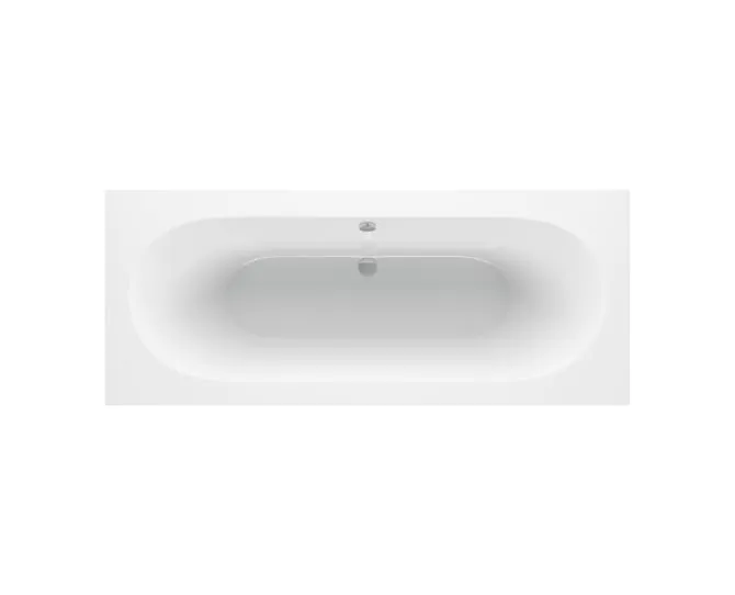 Vasca Vita Round Double End 1600x750x550mm 0TH Bath w/Legs main product photo