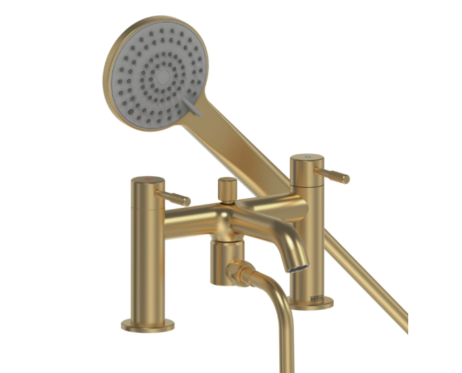 Bristan Molida Bath Shower Mixer Brushed Brass MOL BSM BB main product photo