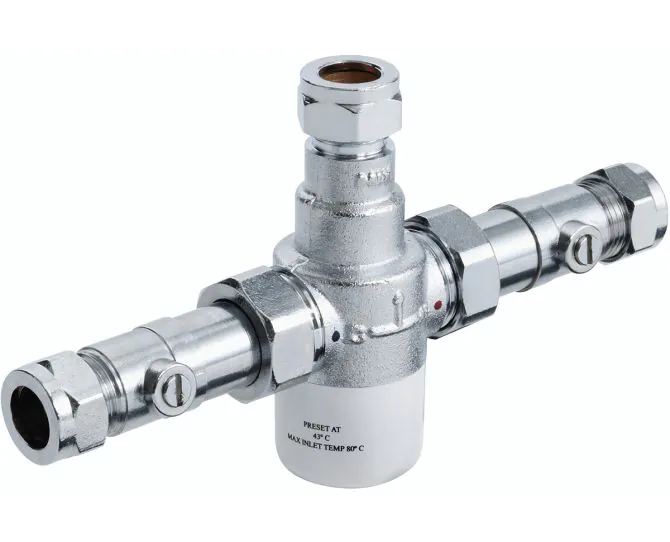 Bristan 15mm TMV3 Thermostatic Mixing Valve With Isolation MT503CP-ISO main product photo