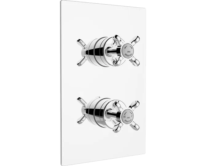 Bristan Thermostatic Recessed Shower Valves Two Outlet Diverter Chrome N2 SHCDIV C main product photo