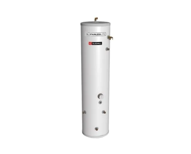 Gledhill Stainless Lite Plus Slimline Direct 180 Litre Cylinder PLUDR180SL main product photo