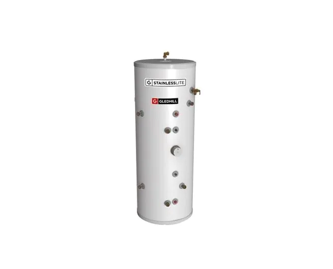 Gledhill Stainless Lite Plus Solar Direct 210 Litre Cylinder PLUDR210S main product photo