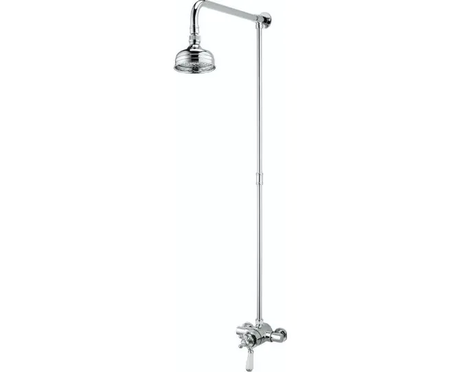 Bristan Regency Thermostatic Exposed Dual Control Mini Valve With Rigid Riser R2 SHXRR C main product photo