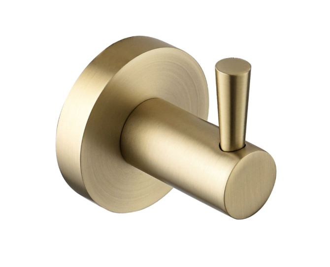Bristan Round Robe Hook Brushed Brass RD HOOK BB main product photo