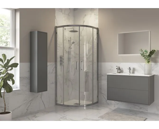 Envy Trend 800x800mm 2 Door Quadrant - Chrome main product photo