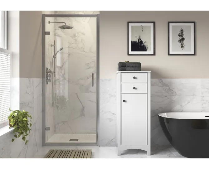 Envy Trend 900mm Hinged Door - Chrome main product photo