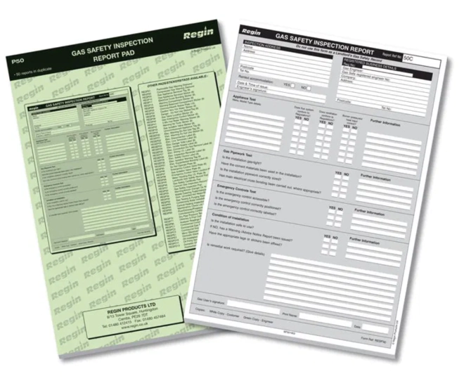 Regin REGP50 Gas Safety Inspection Pad main product photo