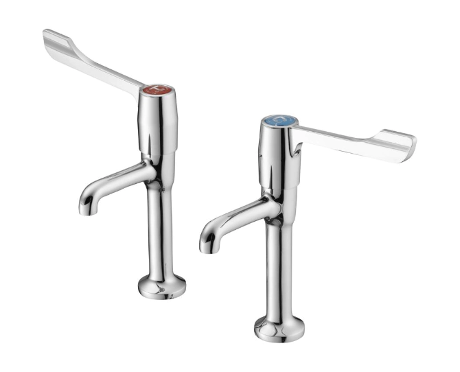 Armitage Shanks Markwik High Neck Lever Action Pillar Taps S8265AA main product photo