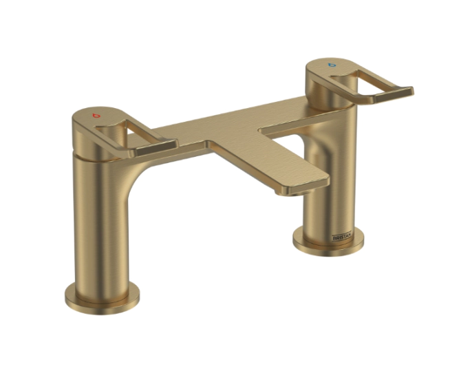 Bristan Saffron Bath Filler Brushed Brass SAF BF BB main product photo