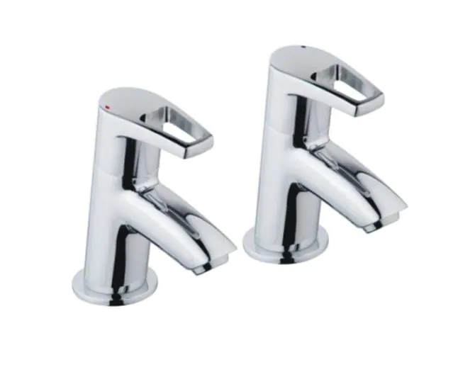 Bristan Smile Basin Taps Chrome (SM 1/2 C) main product photo