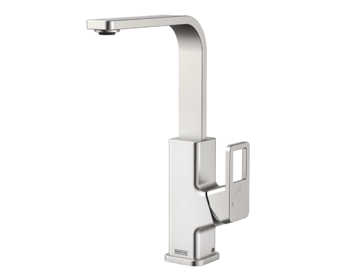 Bristan Spruce Easyfit Kitchen Sink Mixer Stainless Steel SPR EFSNK SS main product photo