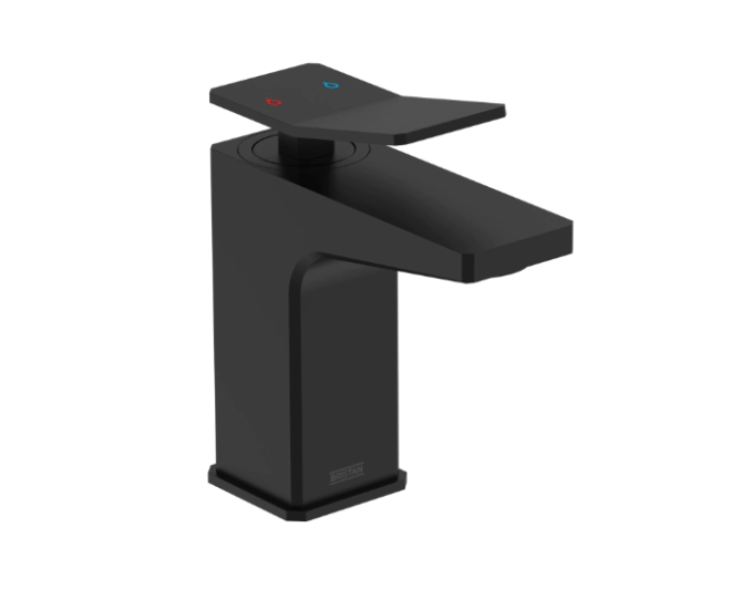 Bristan Tangram 1 Hole Bath Filler Black TAN 1HBF BLK main product photo