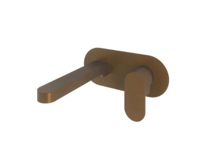 Abacus Ki Wall Mounted Basin Mixer Brushed Bronze TBTS-058-1602 main product photo