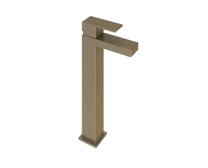 Abacus Plan Tall Mono Basin Mixer Brushed Nickel TBTS-267-1402 main product photo