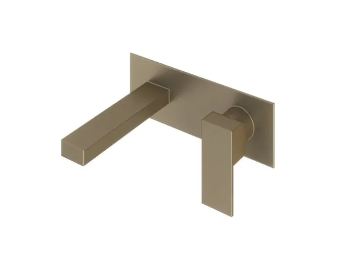 Abacus Plan Wall Mounted Basin Mixer Brushed Nickel TBTS-267-1602 main product photo