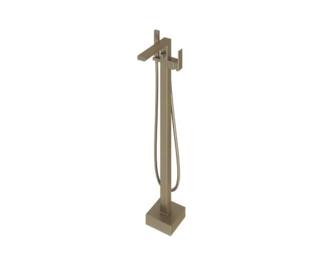 Abacus Plan Freestanding Bath Shower Mixer Brushed Nickel TBTS-267-3602 main product photo