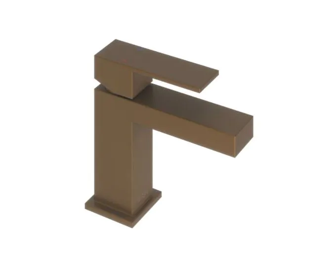 Abacus Plan Mini Mono Basin Mixer Brushed Bronze TBTS-268-1204 main product photo