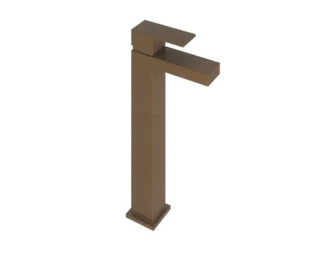 Abacus Plan Tall Mono Basin Mixer Brushed Bronze TBTS-268-1402 main product photo