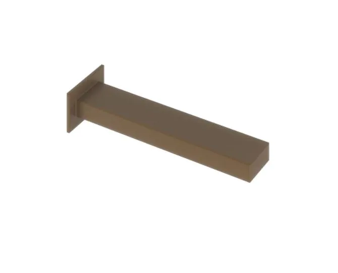Abacus Plan Wall Mounted Bath Spout Brushed Bronze TBTS-268-3802 main product photo