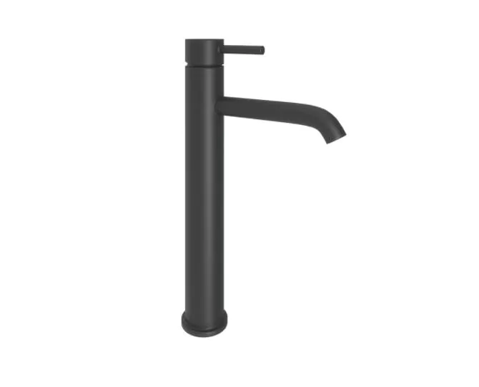 Abacus Iso Tall Mono Basin Mixer Matt Black TBTS-345-1402 main product photo