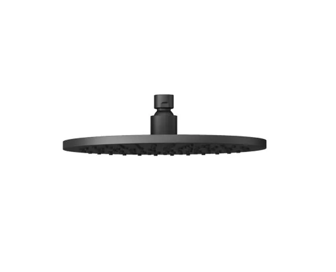 Abacus Emotion Round Fixed Shower Head 250mm Matt Black TBTS-415-5025 main product photo