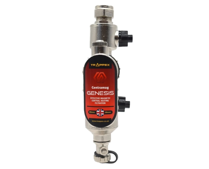 Trappex Genesis Magnetic Filter 28mm with Valves TRAPGEN28-WV main product photo