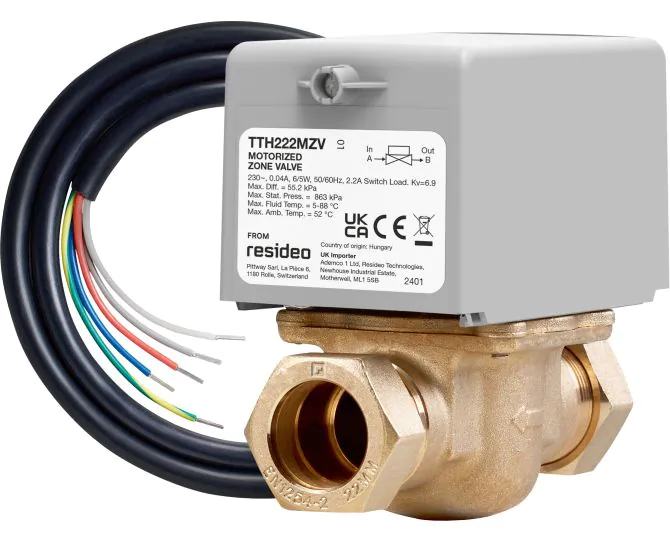TotalHome 22mm 2 Port Zone Valve TTH222MZV main product photo