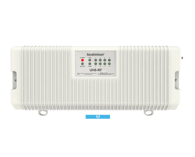 Heatmiser UH8-RF - 8 Zone Wireless Wiring Centre main product photo