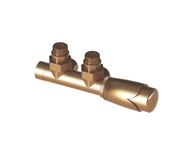 Abacus Euro50 Angled Thermostatic Radiator Valve Brushed Bronze ULRV-55-2805 main product photo
