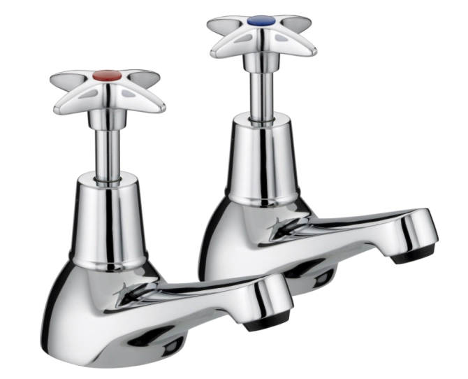 Bristan X-Head Bath Taps Pair (VAX 3/4 C) main product photo