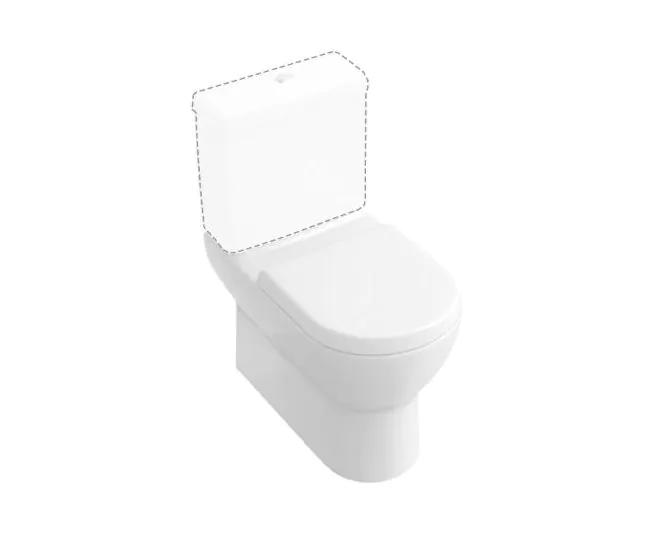 Abacus Simple Flat To Wall Close Coupled Toilet Pan VBSW-35-1510 main product photo