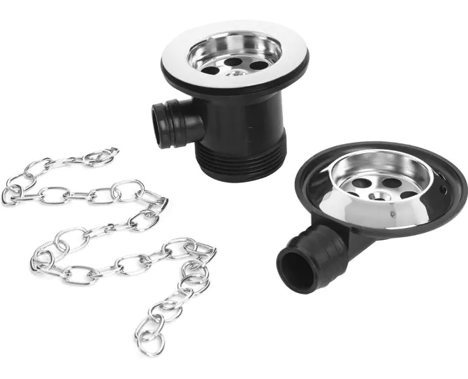 Bristan Economy Bath Waste with ABS Plug Slotted W BATH02 C main product photo