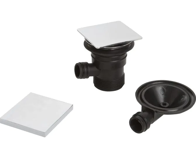 Bristan Square Clicker Bath Waste with Overflow W BATH04 C main product photo