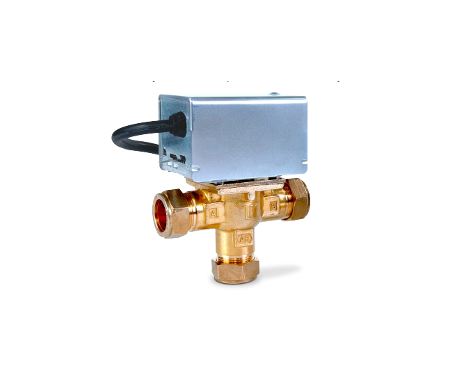 Banico 3 Port Mid Position Zone Valve 22mm ZVM22 main product photo