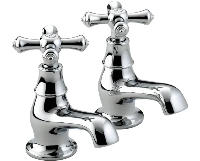 Bristan Colonial Bath Taps Chrome (Pair) K 3/4 C main product photo