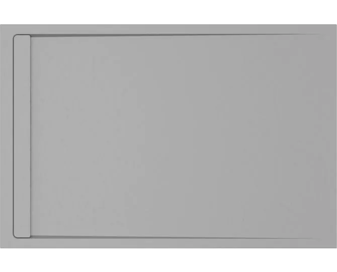Envy 30mm Linear Slate 1000x800mm Rectangular Tray & Waste - Grey main product photo