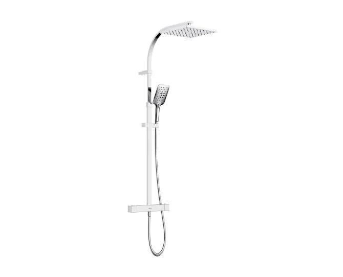 Bristan Quadrato Exposed Bar Shower With Rigid Riser QD SHXDIVCTFF C main product photo