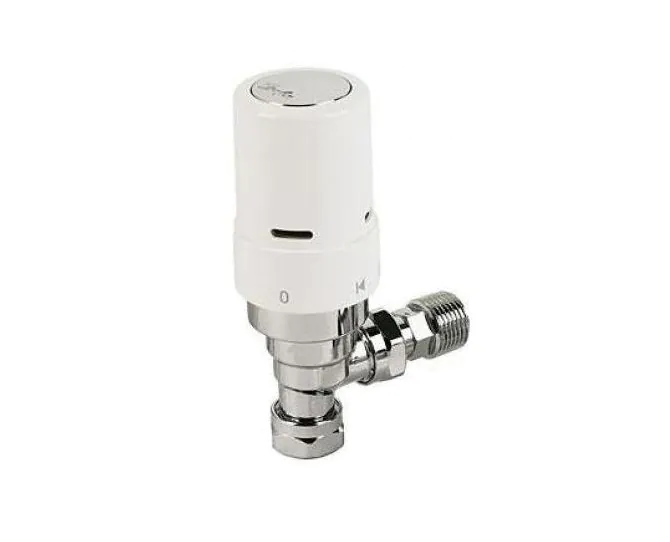 Danfoss RAS-D2 Thermostatic Rad Valve 8/10/15mm White (Angled) main product photo