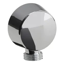 Abode Euphoria Circular Wall Outlet - Chrome AB2420