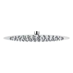 Abode Storm Slimline 300x300x3mm Circular Showerhead - St/Steel AB2431