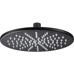 Abode Euphoria 225x225x8mm Circular Showerhead - Matt Black AB2484