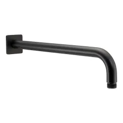 Abode Uno Wall Shower Arm - Matt Black AB4661