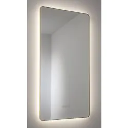 Abode Mayar 450x900mm Tablet LED Mirror - Brushed Brass ABM1033