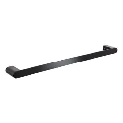 Abode Uno Single Towel Rail - Matt Black ABX1102