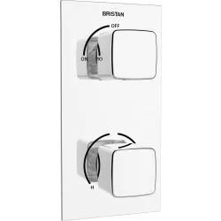 Bristan Cobalt Thermostatic Recessed Dual Control Shower Valve COB SHCVO C