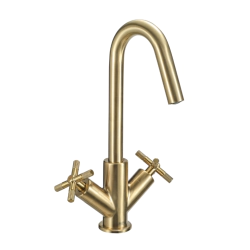 Bristan Cruzar Basin Mixer Brushed Brass CRU BAS BB