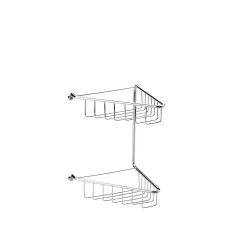 Vasca Angolo 2-Tier Corner Shower Caddy - Chrome