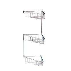Vasca Angolo 3-Tier Corner Shower Caddy - Chrome
