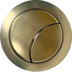 Vasca Dual Push Button Cover (Rod) - Brushed Brass