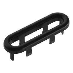 Vasca Oval Overflow Ring - Matt Black